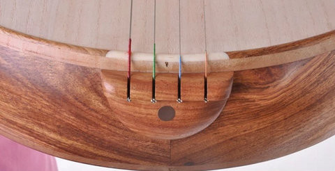 Concert Grade Yellow Sandalwood Zhongruan Instrument Chinese Moon Guitar