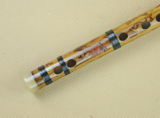 Professional Chinese Bitter Bamboo Flute Dizi Instrument with Accessories 2 Sections