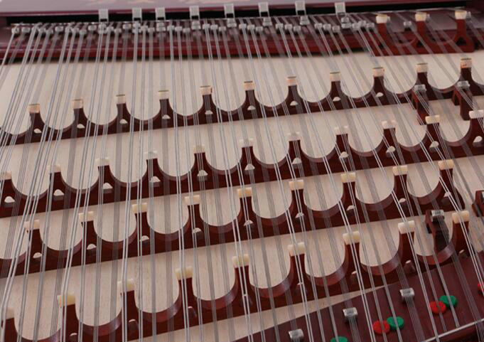 Professional Hardwood Yangqin Instrument Chinese Hammered Dulcimer with Accessories