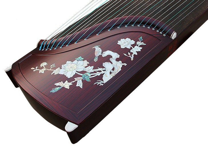 Buy Professional Bird & Flower Carved Purple Sandalwood Guzheng