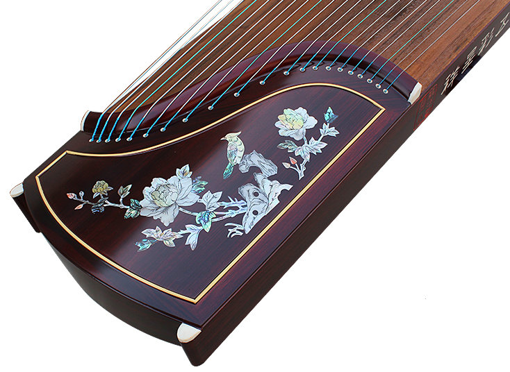 Buy Professional Bird & Flower Carved Purple Sandalwood Guzheng