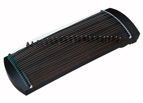 Exquisite Travel Size Black Sandalwood Guzheng Instrument Chinese Zither