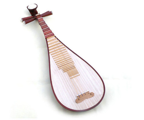Concert Grade Rosy Sandalwood Pipa Instrument Chinese Lute With Accessories