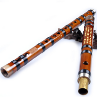 Buy Professional Level Chinese Bitter Bamboo Flute Dizi Instrument with Accessories 2 Sections