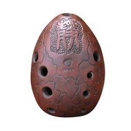 Buy Professional Chinese Clay Flute Ancient Xun Instrument Egg Pattern Ocarina 10 Holes