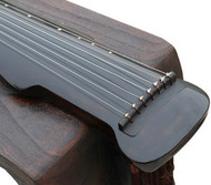 Concert Grade Aged Fir Wood Guqin Chinese 7 Stringed Zither He Ming Qiu Yue Style