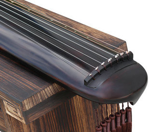 Buy Professional Aged Fir Wood Guqin Instrument Chinese 7 String Zither Hun Dun Style