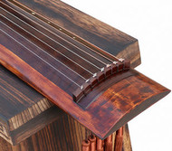 Buy Professional Aged Fir Wood Guqin Instrument Chinese 7 String Zither Ku Mu Long Yin Style