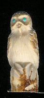 Zuni Owl Fetish Derrick Kamassee ZOFDK5 SOLD