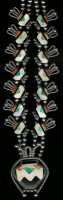 Zuni Multi-Inlay Pottery Necklace 1930's SOLD