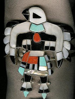 Zuni Multi-Inlay Eagle Dancer Bracelet Mary Poncho