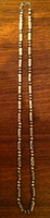 Sterling Silver Navajo Stamped Tubular With Plain Round Beads Sold