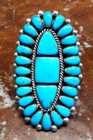 RINGS ZUNI TURQUOISE CLUSTER SOLD