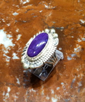 RINGS NAVAJO SILVER SUGILITE TF SOLD