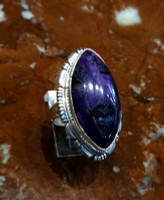 RINGS NAVAJO SILVER SUGILITE L.M.Y. SOLD