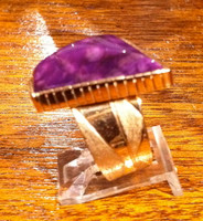 RINGS NAVAJO 14KT GOLD SUGILITE M RNGSM4