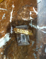 RINGS ISLETA GOLD TWIST BAND GREEK KEY DESIGN Andy Kirk