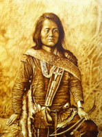 ORIGINAL PAINTING "MANUELITO SEGUNDO, DINE' (NAVAJO) MARVIN TODDY 