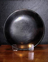 Pottery San Ildefonso"Maria Poveka"Black Gunmetal Plate SOLD