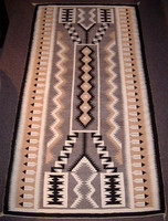 Navajo Indian Rug Storm Pattern Weaving SOLD