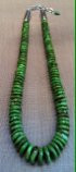 ONE STRAND GRADUATED HEISHI GASPEITE CHOKER NECKLACE SOLD 