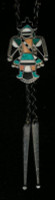 BOLO TIE ZUNI PAWN MULTI-INLAY KNIFEWING SOLD