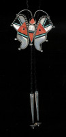 BOLO TIES*ZUNI INLAY*BUTTERFLY 1