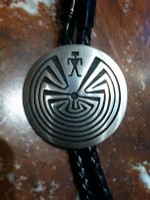 BOLO TIES HOPI SILVER MAN IN THE MAZE Willie Archie D SOLD