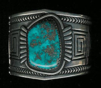 BRACELETS NAVAJO SILVER MORENCI TURQUOISE Jerry Roan Carl Max Luthy SOLD