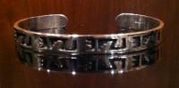 BRACELETS HOPI SILVER OVERLAY NARROW John Honie SOLD 