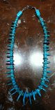 BRUCE ECKHARDT NECKLACES TURQUOISE RED MOUNTAIN FANTAIL