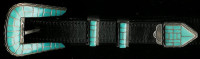 BELT BUCKLES*ZUNI*SILVER*RANGER STYLE*TURQUOISE*S.N.W. SOLD