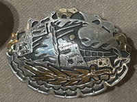 BELT BUCKLE KIOWA SILVER GOLD Phil Pvo