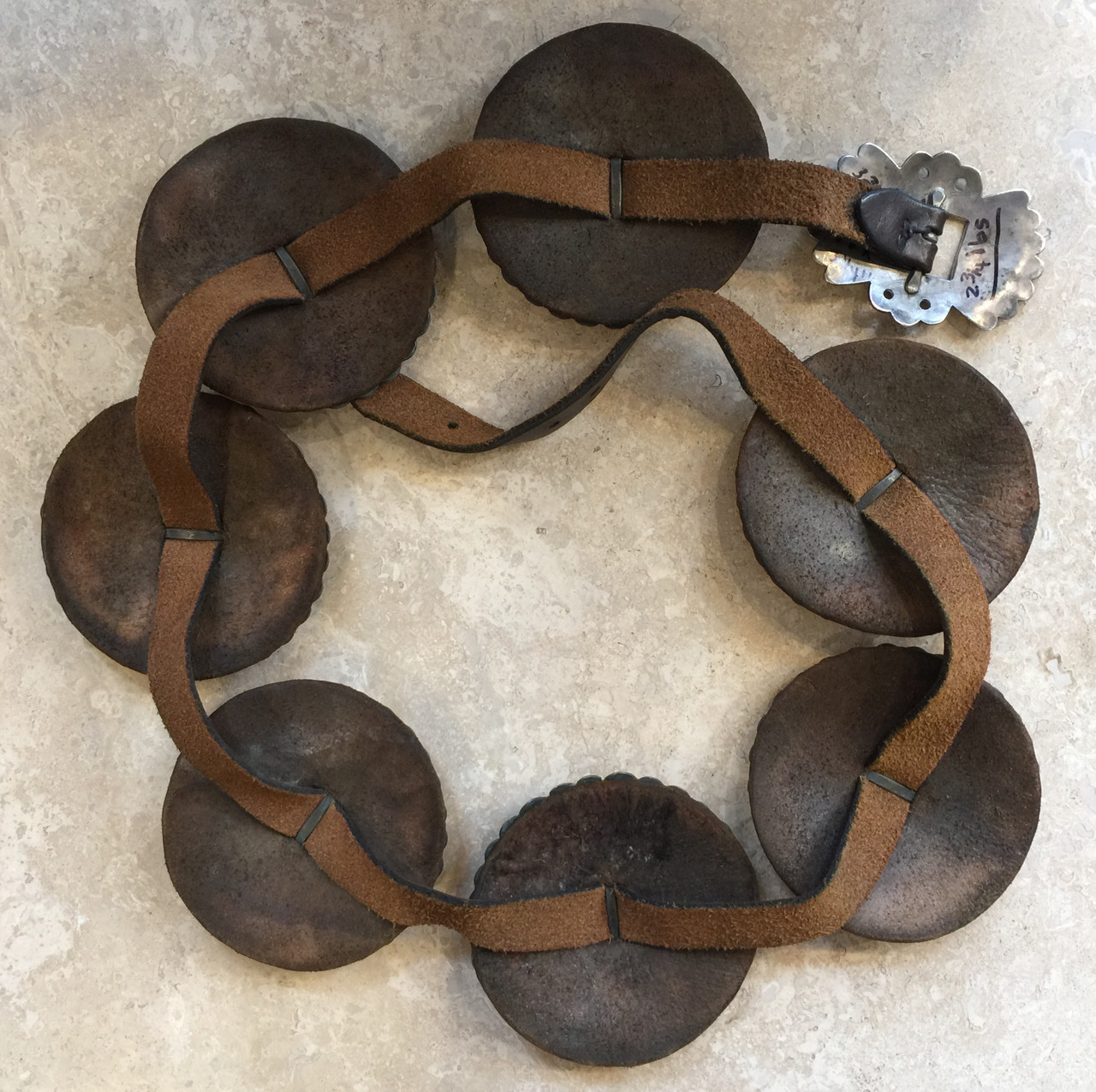 小物 VintageWorks concho belt(33in) BEAUTIFUL CONCHO BELT 7 LARGE 3 3/4