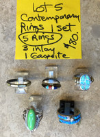 BACKROOM BARGAINS LOT#5 CONTEMPORARY RINGS 5 