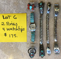 BACKROOM BARGAINS LOT#6  PAWN 2 RINGS 4 WATCH TIPS SOLD