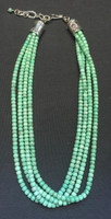 NECKLACES SANTO DOMINGO LARGER MM VARACITE BEADS 4 STRAND_1  SOLD