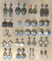 EARRINGS NAVAJO SILVER VARIETY SOON TO BE LISTED...STAY TUNED...
