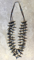 ZUNI 3 STRAND FETISH BIRD NECKLACE 74 BIRDS OF SHELL TURQUOISE ACCENTS SOLD