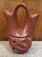 POTTERY SANTA CLARA RED CARVED WEDDING VASE MARY SCARBOROUGH  SOLD
