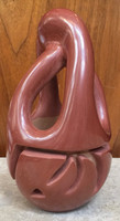 Pottery Santa Clara Red Carved Engagement Vase Veronica Naranjo_1 