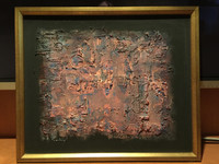 PAINTINGS ABSTRACT 1998 COSMOS MARBLE DUST CREATION PAWEL KONTNY_2