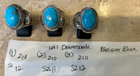 RINGS NAVAJO TURQUOISE OVAL WILL DENETDALE 12_3