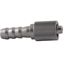 Rotating MLL(Fluted) to 6mm Hose End (Plated Brass (Individual)