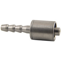 MLL to 4mm Hose End (Stainless Steel) (Individual)