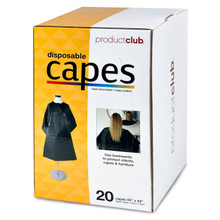 Product Club Disposable Capes .45"X54" in 20 pack dispensing boxes