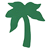Tanning Stickers Palm Tree Green 100 pack
