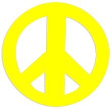 Tanning Stickers Peace Sign 100 pack