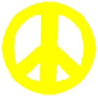 Tanning Stickers Peace Sign 1000 Count Roll
