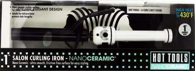 Hot Tools Professional 1" Nano Ceramic Curling Iron Black & White Curling Iron HTBW44 